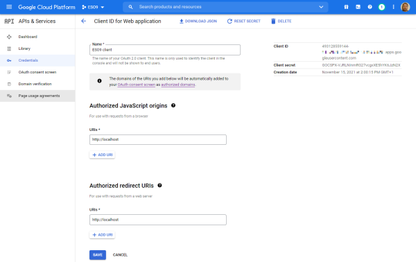  Google Client ID